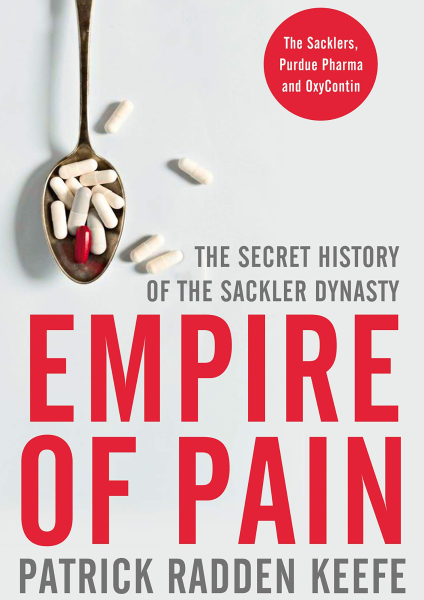 Forsiden til boken Empire of pain av Patrick Radden Keefe