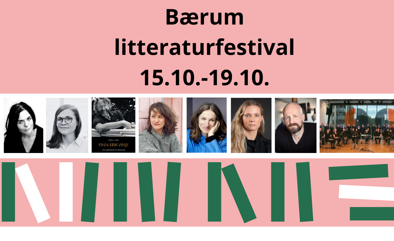 Bærum litteraturfestival 15. – 19. oktober 2024