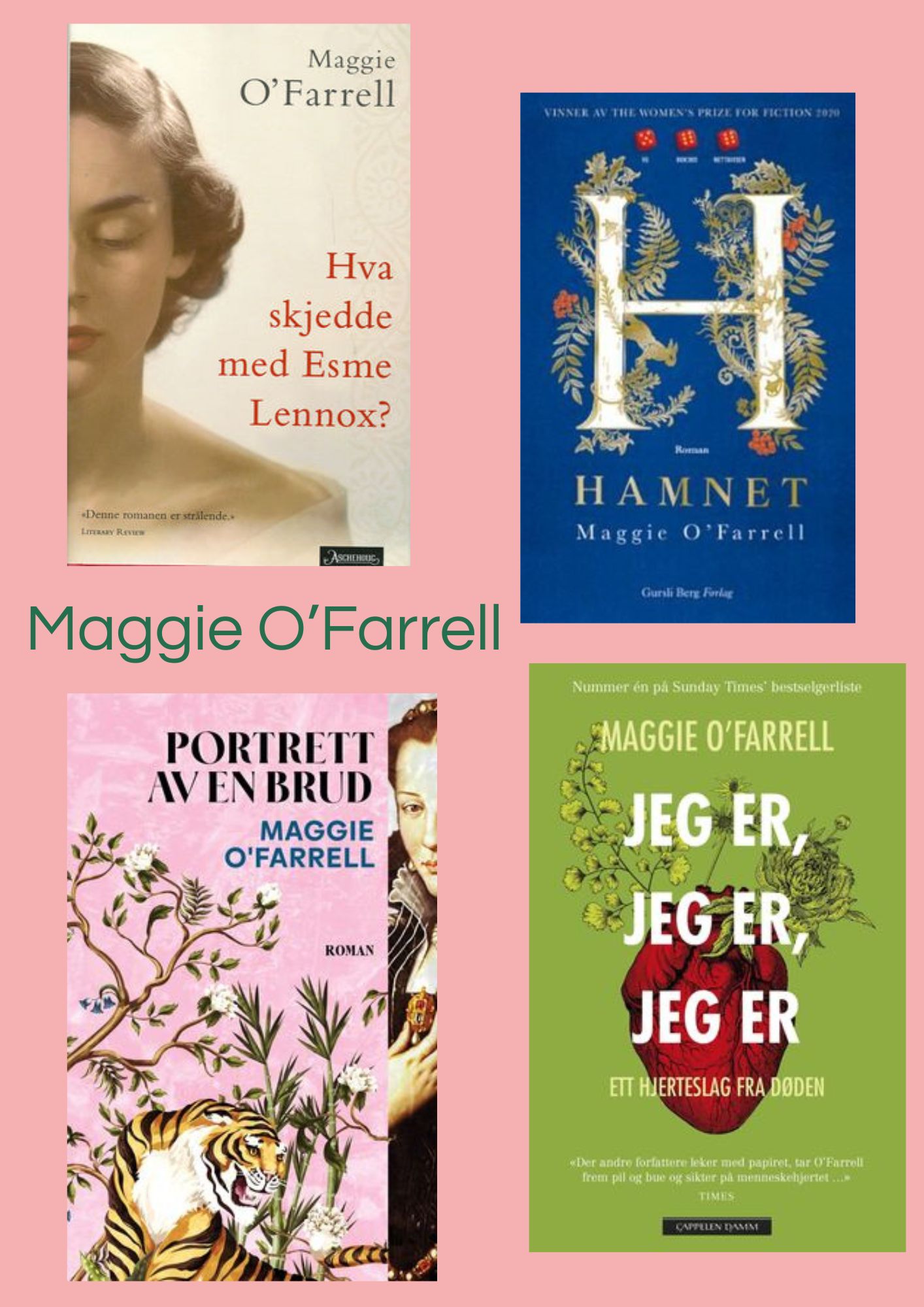 Maggie O’Farrell – har du ikke lest noe av henne ennå, er det på tide.