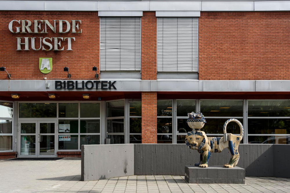 Fasade Bærum bibliotek Rykkinn